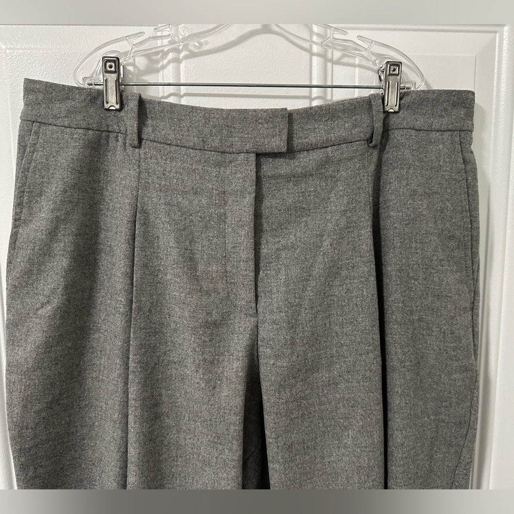 BOSS Hugo Boss Women’s Gray Wool-Blend Trousers Jogger Waist Size 14 NWT - Picture 8 of 14